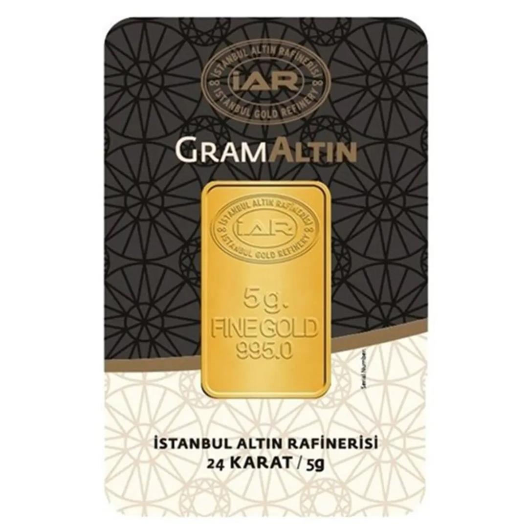 5 Gram 24 Ayar Külçe Gram Altın